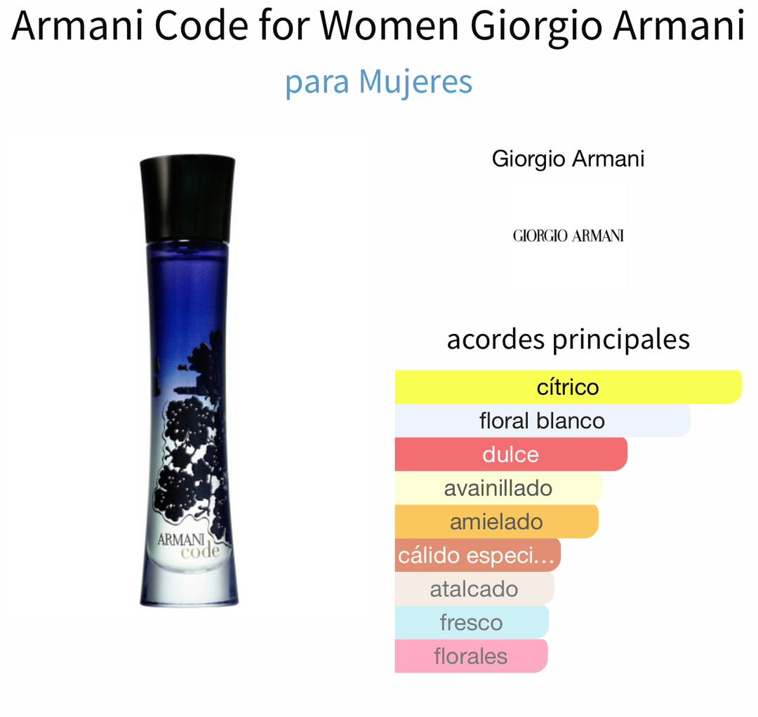 Armani Code for women - Giorgio Armani 75ml 75usd