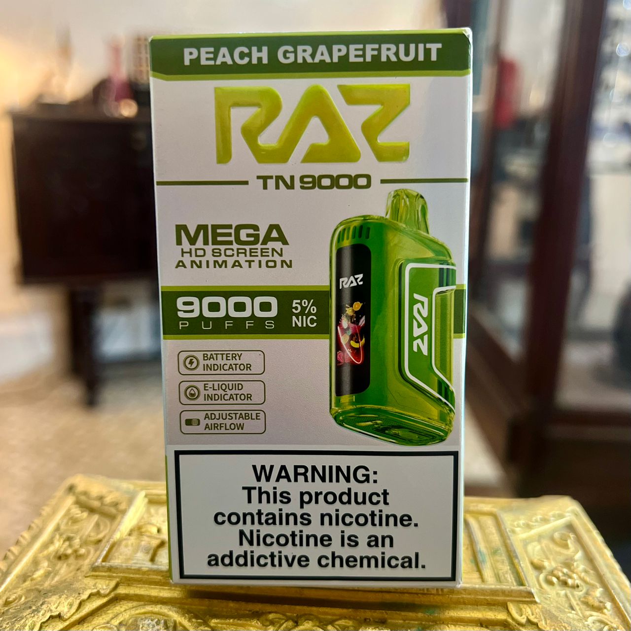 RAZ TN9000 Peach Grapefruit 9000puffs